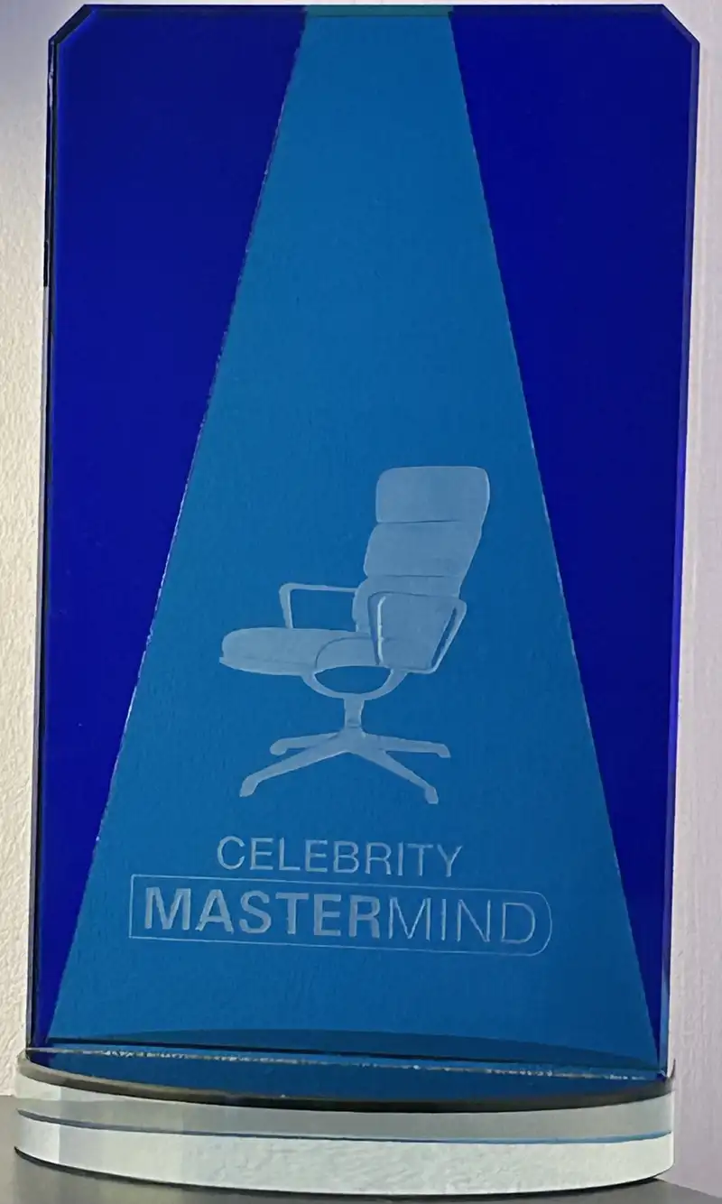 celebrity mastermind trophy